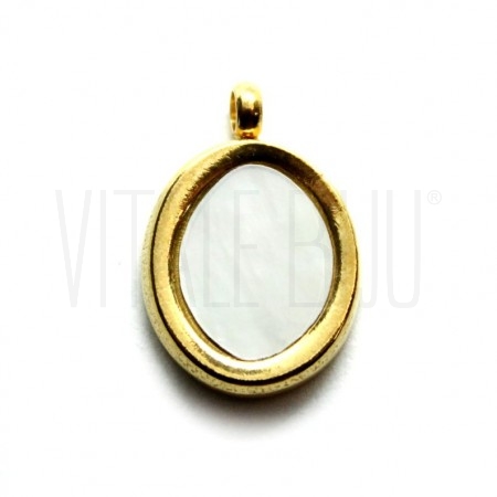 Pendente Oval Madrepérola 15x1...
