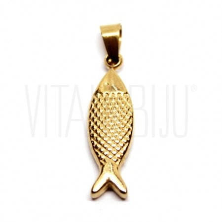 Pendente Peixe 23x7mm - Aço In...