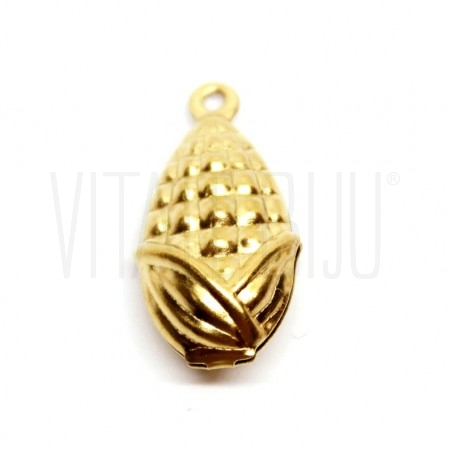  Pendente Milho 18x13mm - Aço ...