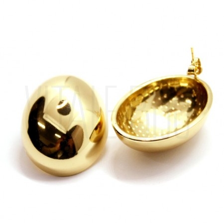 Brinco Oval  39x23mm - Aço Ino...