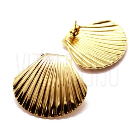 Brinco Concha 29x32mm - Aço In...