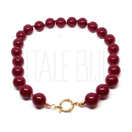 Colar Bolas Acrílicas 16mm - A...