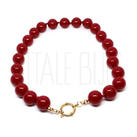 Colar Bolas Acrílicas 16mm - A...