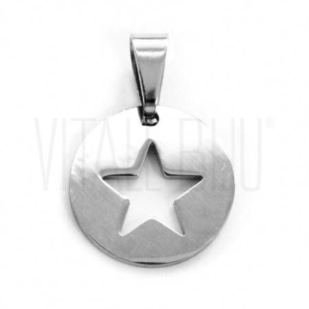 Medalha Estrela vazada 15mm - ...