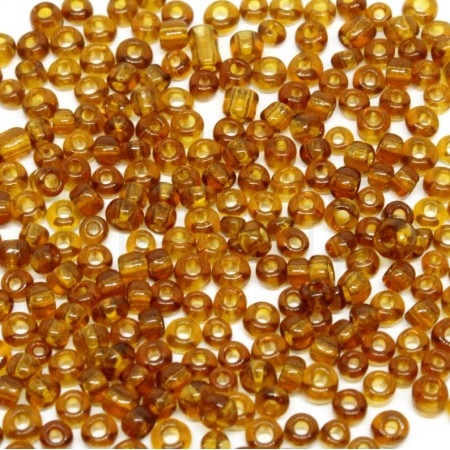Pack missanga 3mm - CARAMELO TRANSLÚCIDO