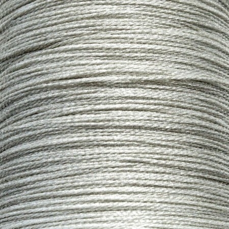 Fio de nylon com cordões metálicos 0.6mm - PRATEADO CLARO