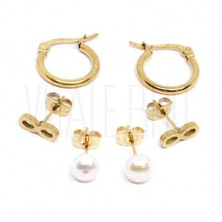 Conjunto Brincos ( Argola, Inf...