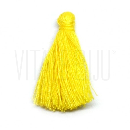 Pompom Linha de Algodão 30mm - Amarelo