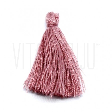 Pompom Linha de Algodão 30mm - Rosa Vintage