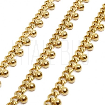 Corrente elo torcido 3mm com b...