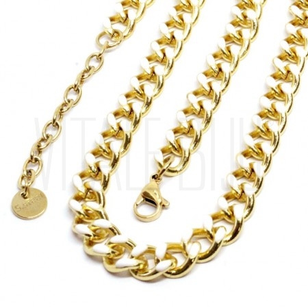 Choker Elo Torcido 8mm - Aço I...