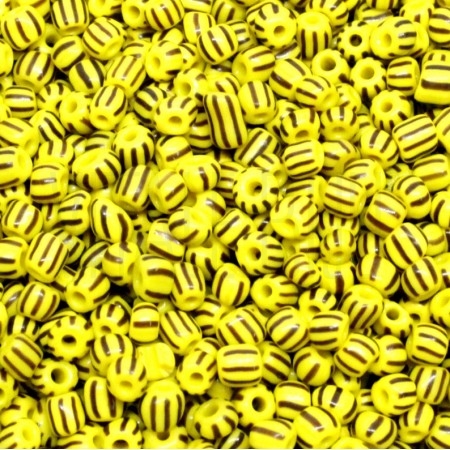 Pack 10g Missangas 4mm  - AMARELO E CASTANHO