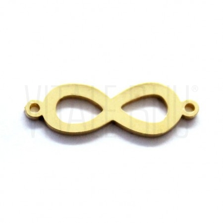 Entremeio Infinito 22x7mm - Aço Inox - DOURADO