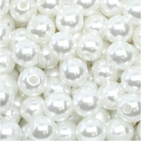 Pack 50 pérolas - 10mm BRANCA