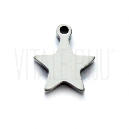 Pendente Estrela 9.5x8mm - Aço...