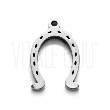 Pendente Ferradura 15x10mm - Aço Inox 