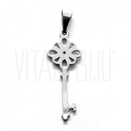 Pendente Chave 29.5x11mm - Aço...