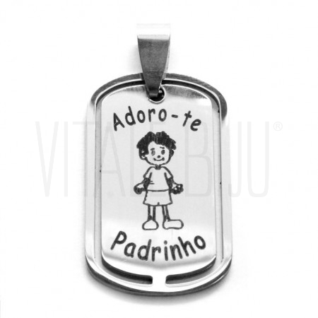 Pendente "Adoro-te Padrin...