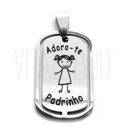 Pendente "Adoro-te Padrin...