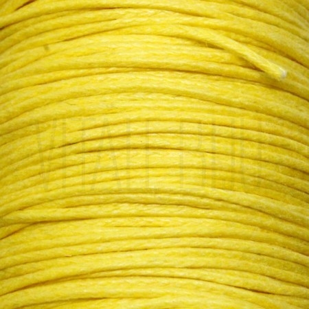 Fio algodão encerado 1mm - AMARELO 