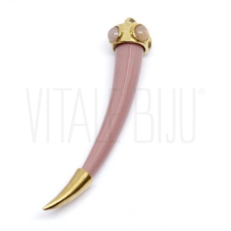 Pendente corno com detalhes em...