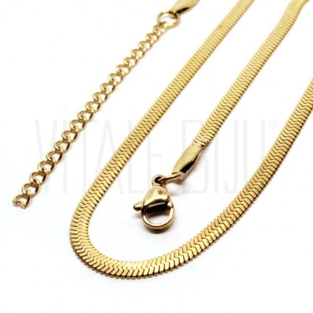Fio Malha Snake Espalmada 3mm ...