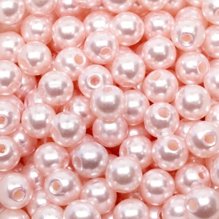 Pack 25g pérolas 8mm - Rosa  C...