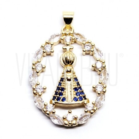 Pendente Oval Nossa Senhora Ap...