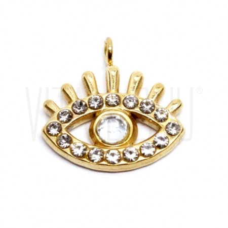 Pendente Olho Turco 14x14mm - ...