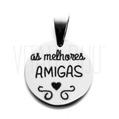 Medalha Melhores Amigas 19.5mm...