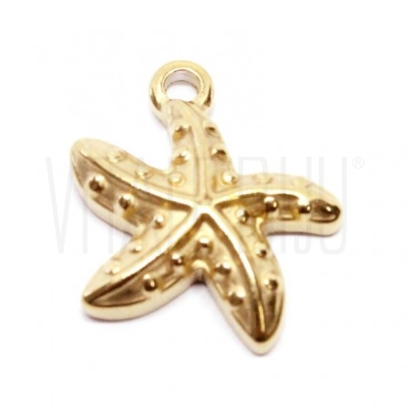 Pendente Estrela do Mar 17x16.5mm - Aço Inox Dourado