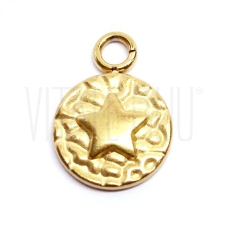 Medalha Estrela do Mar 11.5mm - Aço Inox 