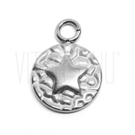 Medalha Estrela do Mar 11.5mm - Aço Inox 