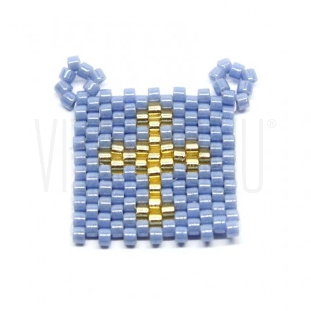 Pendente Cruz Missanga Miyuki ...