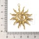 Pendente SOL  37mm - Aço Inox Dourado