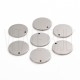 Medalha lisa 15mm - Aço inox 304 Polida (ideal para gravações)