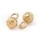 Pendente Bolinha/Bola Texturizada 4mm - Aço Inox 304 Dourado