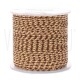Fio Polycotton Acabamento Metálico 1.5mm - CASTANHO/DOURADO