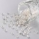 Pack missanga 3mm - TRANSPARENTE COM PRATEADO