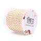 Fio Polycotton Acabamento Metálico 1.5mm - BRANCO/DOURADO