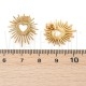 Brinco Coração 19x17mm- Aço Inox Dourado