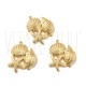 Pendente Elementos Marinhos (concha,buzio,estrela) 22x20mm - Aço Inox Dourado
