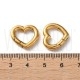 Fecho Mosquetão Coração 17.5mm - Aço Inoxidável 304  Banhados a ouro 18K 