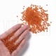 Pack Missanga 3mm - AZUL LARANJA TRANSLÚCIDO - Interior Prateado