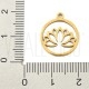 Pendente Flor de Lotus 15mm - Aço Inox - Dourado