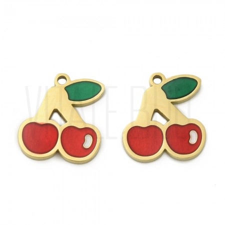 Pendente Cereja 12x12mm - Aço ...