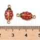 Entremeio Joananinha (ladybird) 15x7mm – em Aço Inoxidável com Resina