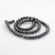 Fiada Contas Hematita/Hematite Facetada 6mm - Grafite (Chumbo)