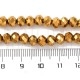 Fiada Cristal Facetado 6mm - DOURADO
