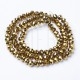 Fiada Cristal Facetado 3.5mm - Dourado